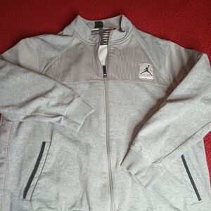 Rare Vintage Jordan Flight Fleece Zip Jacket XXL Gray